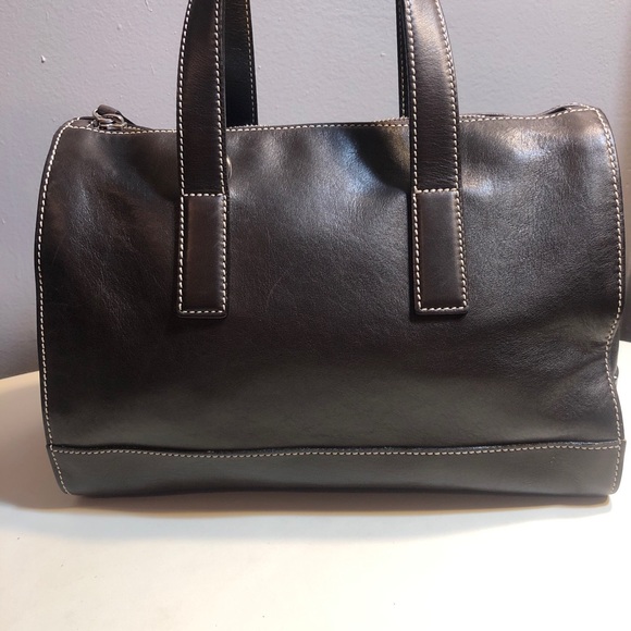 Vintage coach brown leather satchel handbag - Picture 7 of 12